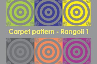 Carpet Patterns - Rangoli 1: A Versatile Design for Creative and Practical Use