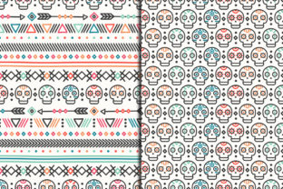 Day of the Dead Patterns with Skulls