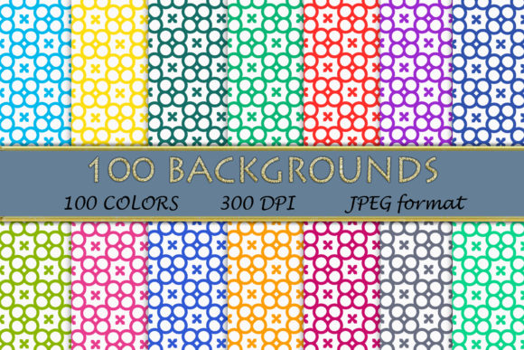Discover 100 Geometric Patterns and 115 Digital Papers in 100 Colors โ Instant Download Files