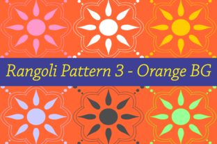 Rangoli Patterns 3 - Orange BG