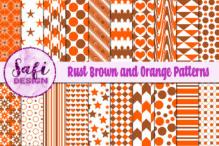 Rust Brown and Orange Patterns
