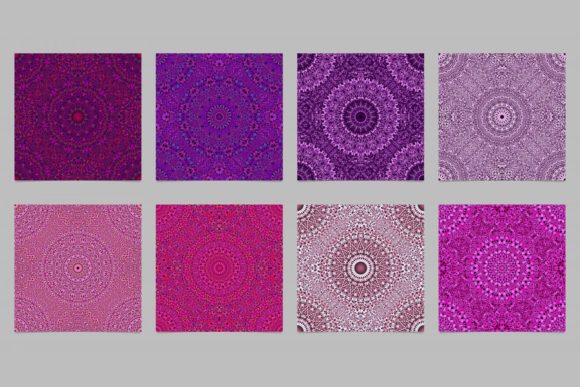 Seamless Floral Mandala Patterns