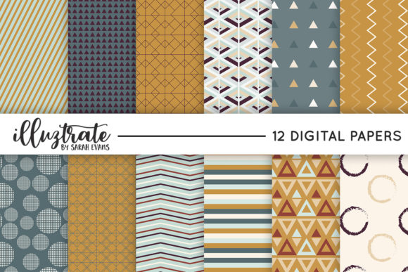 Seamless Geometric Patterns Autumn: A Creative Resource for Designers and Entrepreneurs