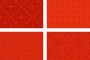 Seamless Red Geometric Patterns for Creative and Practical Use