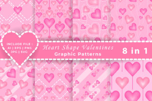 Valentine’s Heart Shapes Patterns: A Versatile Design Asset for Creative and Practical Use